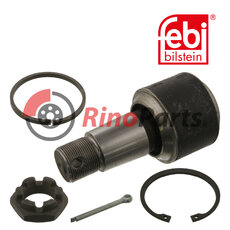 1208 073 Axle Strut Mounting with castle nut, cotter pin, circlip and spacer ring
