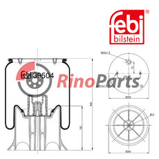 751 065 Air Spring with plastic piston