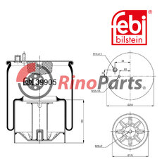 81.43600.6044 Air Spring with steel piston