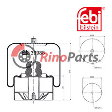 629 320 00 25 Air Spring with steel piston