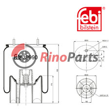 2122 1307 Air Spring with plastic piston