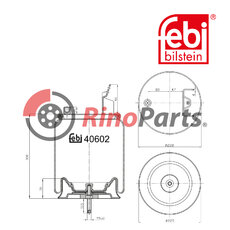 21961458 Air Spring with steel piston and piston rod