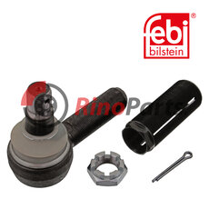 001 460 77 48 S2 Tie Rod / Drag Link End with threaded sleeve, castle nut and cotter pin