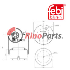 1153 934 Air Spring with steel piston