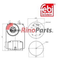 1697 687 Air Spring with steel piston