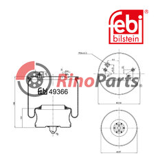 70376911 Air Spring with steel piston